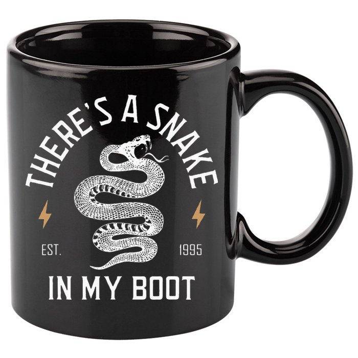 ThereS A Snake In My Boot Est 1995 Meme Funny Snake 11oz C Handle Ceramic Mug