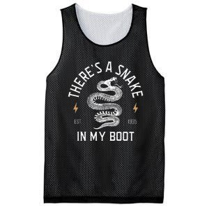 ThereS A Snake In My Boot Est 1995 Meme Funny Snake Mesh Reversible Basketball Jersey Tank