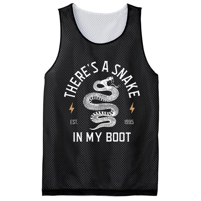 ThereS A Snake In My Boot Est 1995 Meme Funny Snake Mesh Reversible Basketball Jersey Tank
