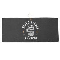 ThereS A Snake In My Boot Est 1995 Meme Funny Snake Large Microfiber Waffle Golf Towel