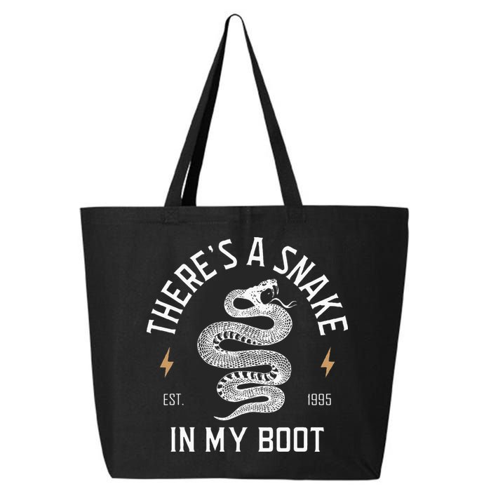 ThereS A Snake In My Boot Est 1995 Meme Funny Snake 25L Jumbo Tote