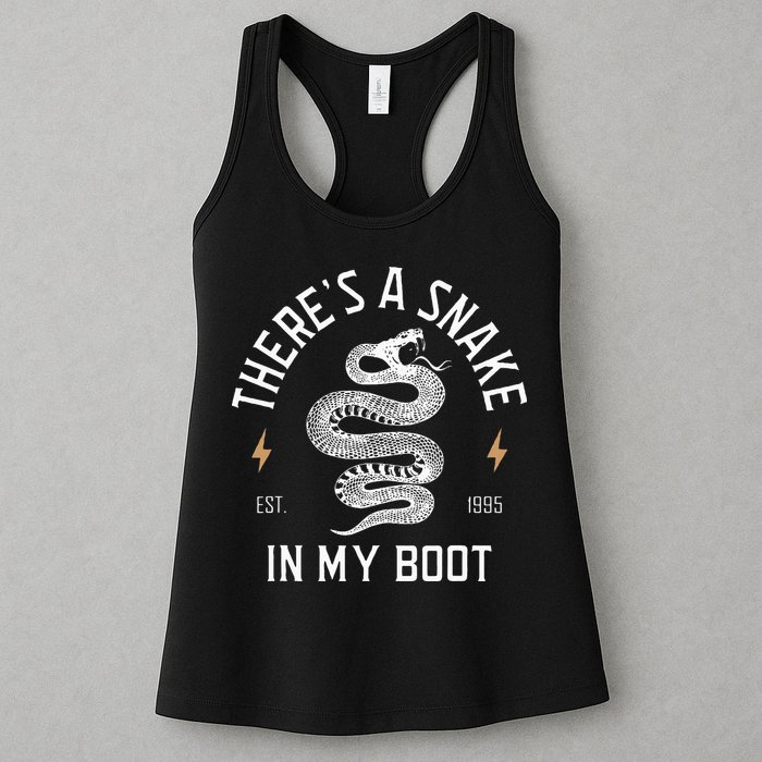 ThereS A Snake In My Boot Est 1995 Meme Funny Snake Womens Tank Top