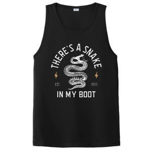 ThereS A Snake In My Boot Est 1995 Meme Funny Snake PosiCharge Competitor Tank