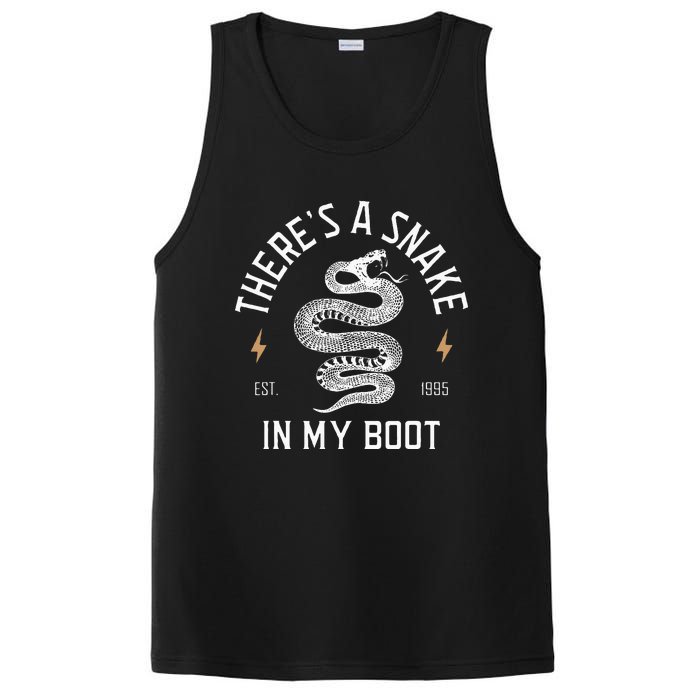 ThereS A Snake In My Boot Est 1995 Meme Funny Snake PosiCharge Competitor Tank