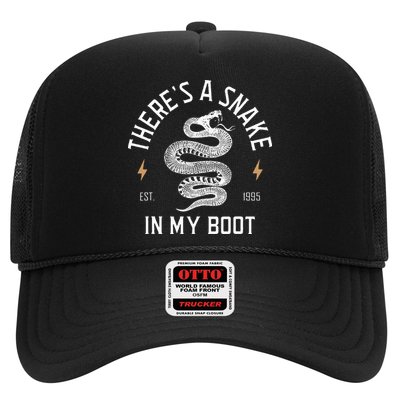 ThereS A Snake In My Boot Est 1995 Meme Funny Snake Trucker Hat