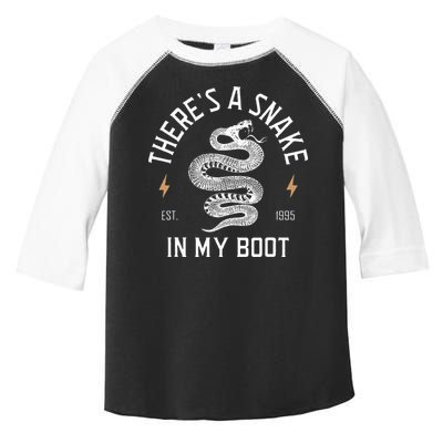 ThereS A Snake In My Boot Est 1995 Meme Funny Snake Toddler Fine Jersey T-Shirt