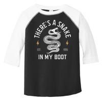ThereS A Snake In My Boot Est 1995 Meme Funny Snake Toddler Fine Jersey T-Shirt