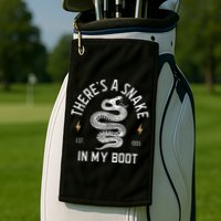ThereS A Snake In My Boot Est 1995 Meme Funny Snake Golf Towel