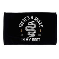 ThereS A Snake In My Boot Est 1995 Meme Funny Snake Microfiber Hand Towel