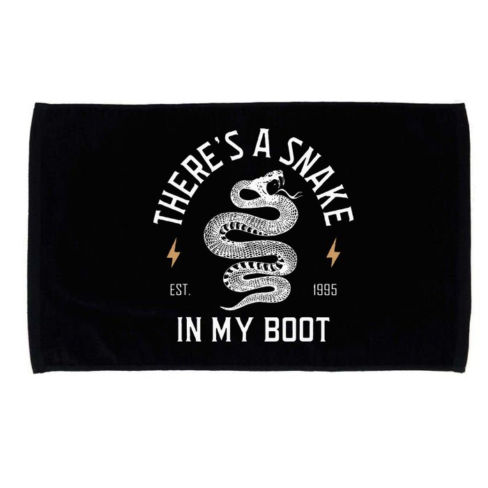 ThereS A Snake In My Boot Est 1995 Meme Funny Snake Microfiber Hand Towel