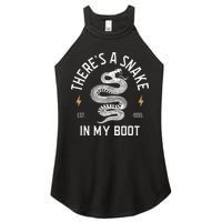 ThereS A Snake In My Boot Est 1995 Meme Funny Snake Women's Perfect Tri Rocker Tank
