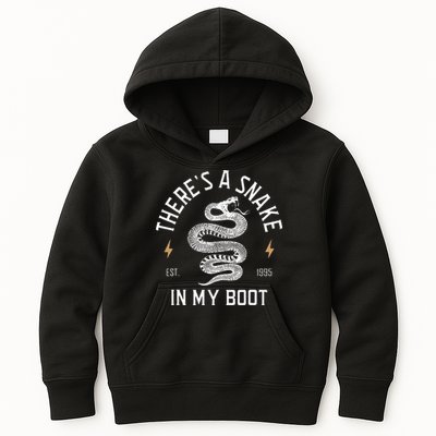 ThereS A Snake In My Boot Est 1995 Meme Funny Snake Kids Hoodie