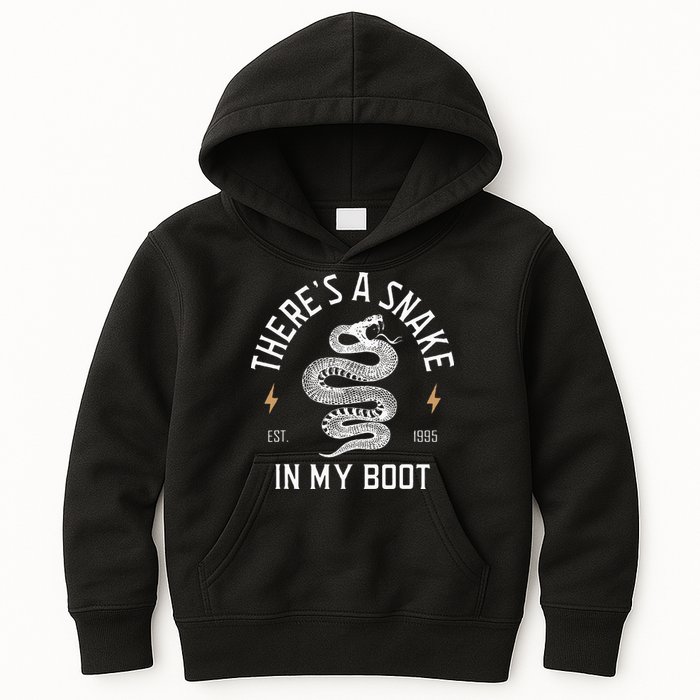 ThereS A Snake In My Boot Est 1995 Meme Funny Snake Kids Hoodie