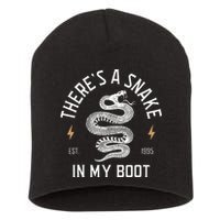 ThereS A Snake In My Boot Est 1995 Meme Funny Snake Short Acrylic Beanie