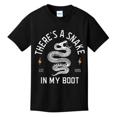 ThereS A Snake In My Boot Est 1995 Meme Funny Snake Kids T-Shirt