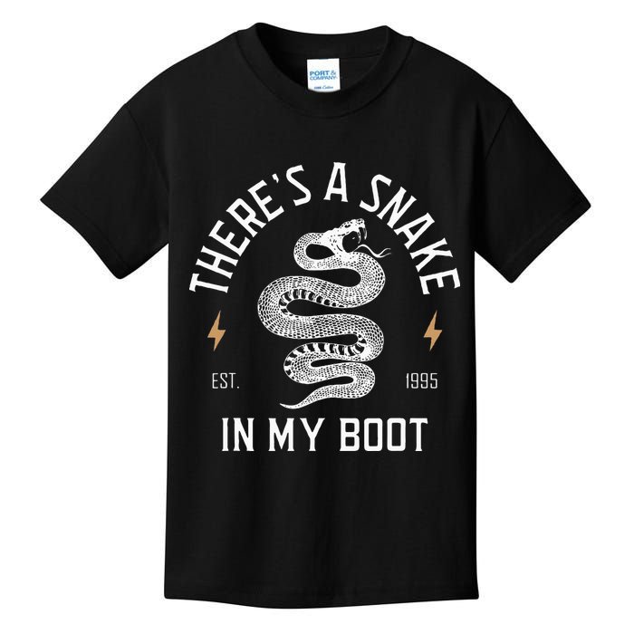 ThereS A Snake In My Boot Est 1995 Meme Funny Snake Kids T-Shirt