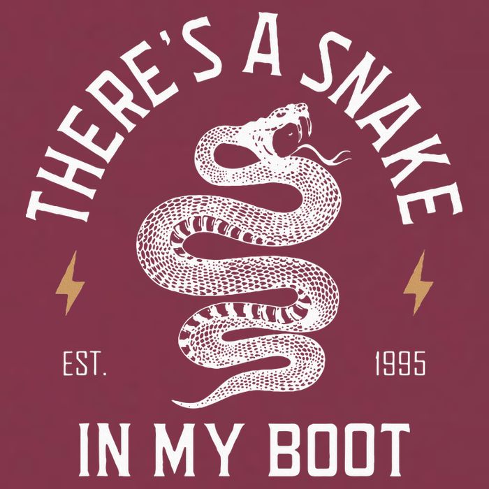 ThereS A Snake In My Boot Est 1995 Meme Funny Snake 16oz Travel Tumbler