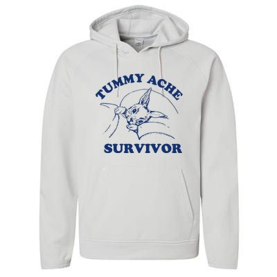 Tummy Ache Survivor Performance Fleece Hoodie