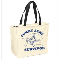 Tummy Ache Survivor Zip Tote Bag