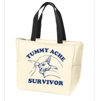 Tummy Ache Survivor Zip Tote Bag