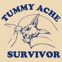 Tummy Ache Survivor Zip Tote Bag