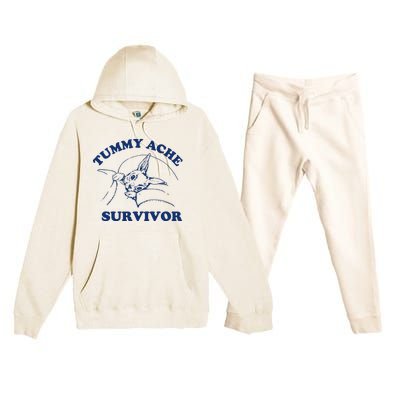 Tummy Ache Survivor Premium Hooded Sweatsuit Set