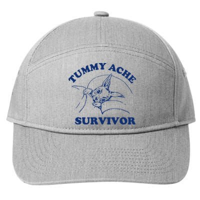 Tummy Ache Survivor 7-Panel Snapback Hat