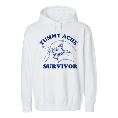 Tummy Ache Survivor Garment-Dyed Fleece Hoodie