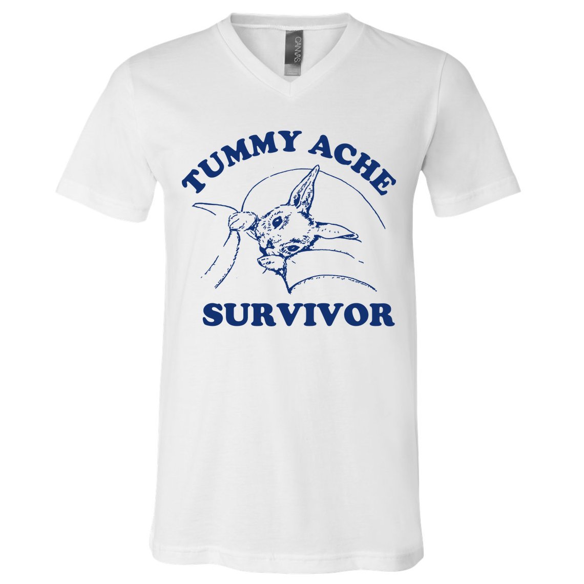 Tummy Ache Survivor V-Neck T-Shirt