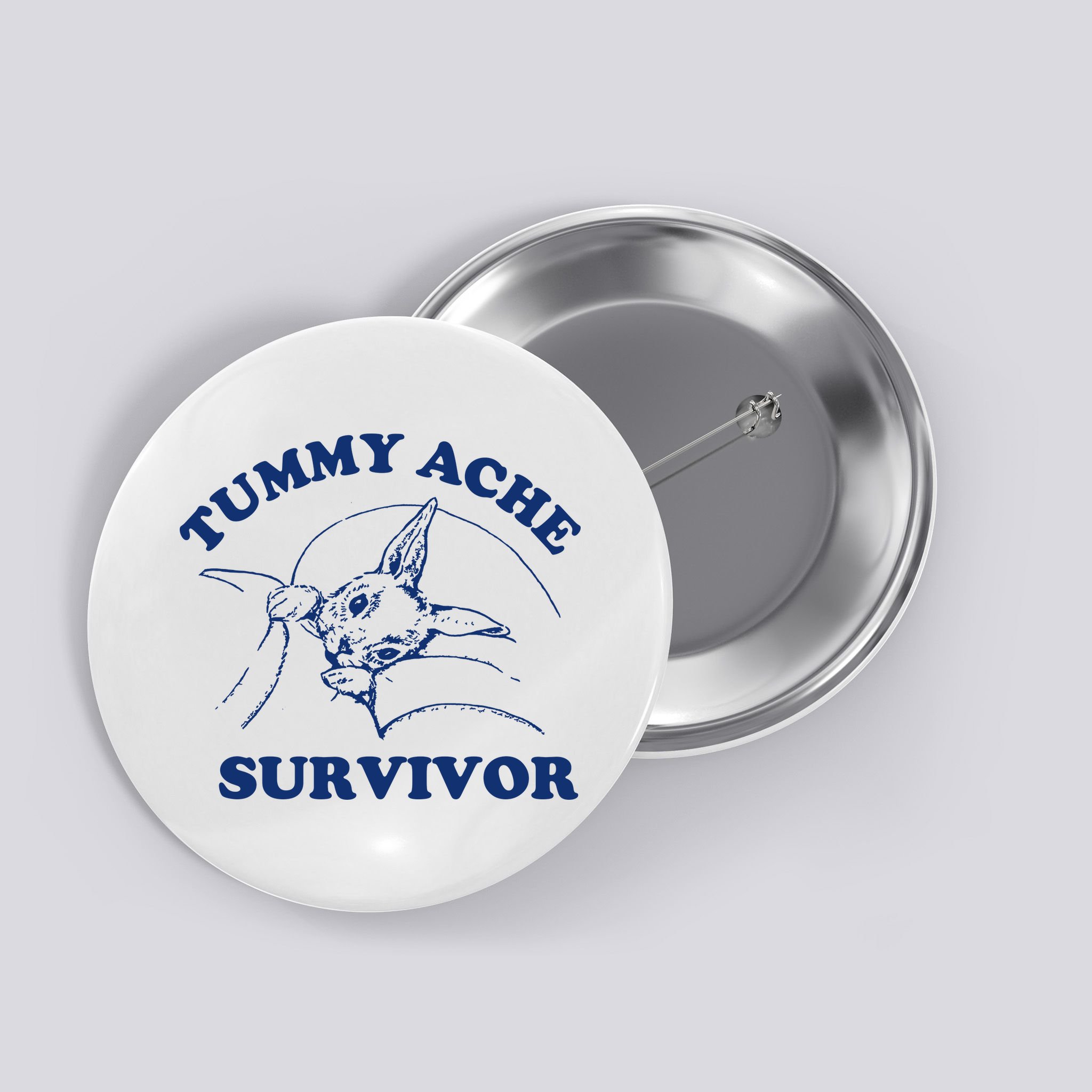 Tummy Ache Survivor Button