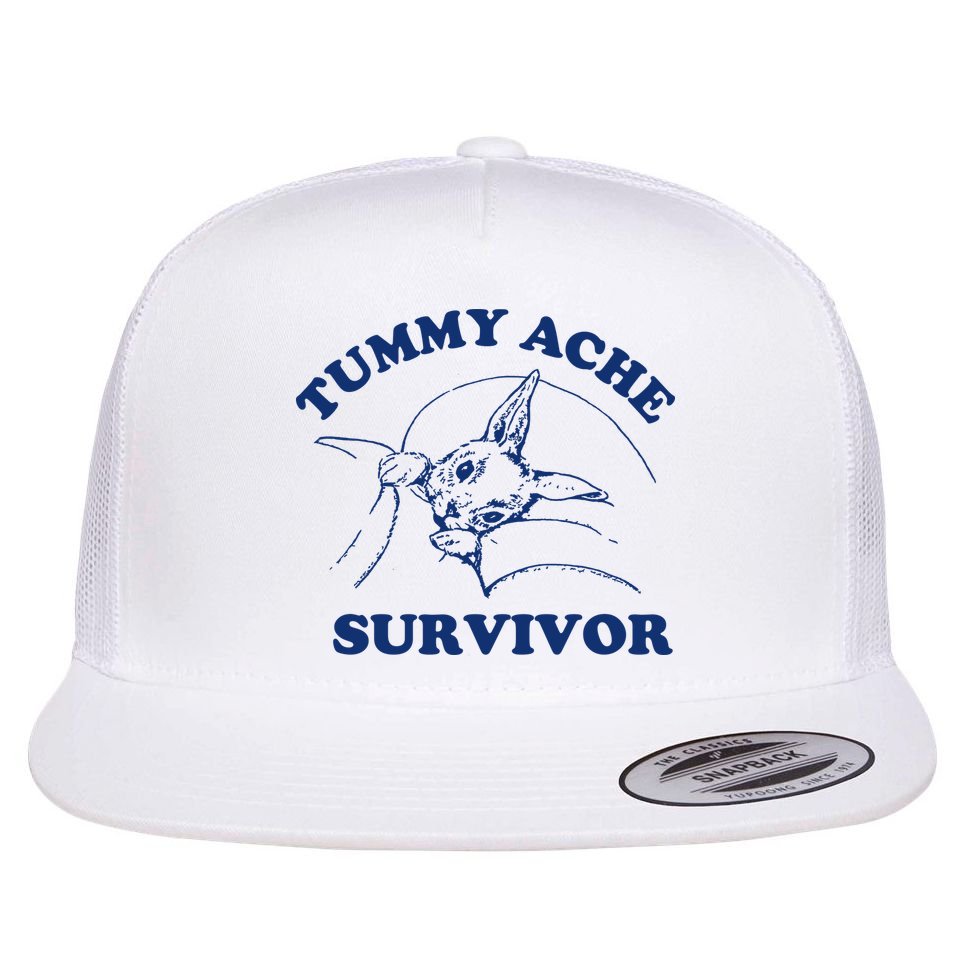 Tummy Ache Survivor Flat Bill Trucker Hat