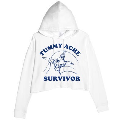 Tummy Ache Survivor Crop Fleece Hoodie