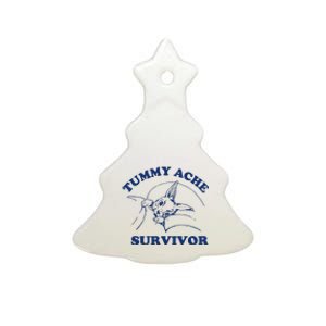 Tummy Ache Survivor Ceramic Tree Ornament