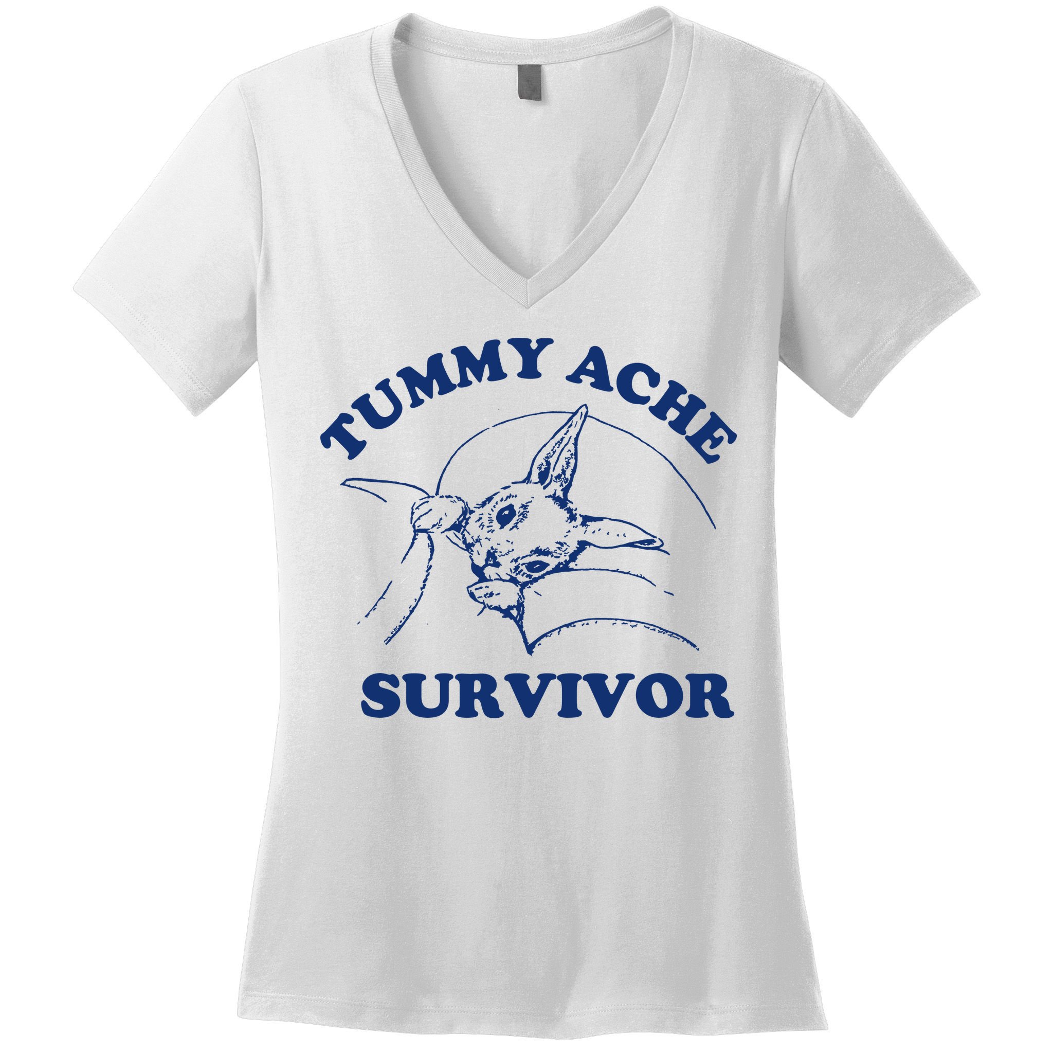 Tummy Ache Survivor Women's V-Neck T-Shirt