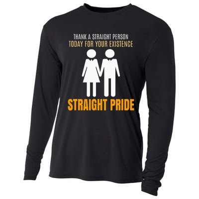 Thank A Straight Person Today For Your Existence Cooling Performance Long Sleeve Crew