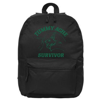 Tummy Ache Survivor Tummy Ache 16 in Basic Backpack