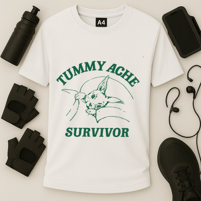Tummy Ache Survivor Tummy Ache Cooling Performance Crew T-Shirt