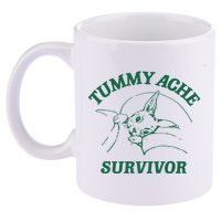 Tummy Ache Survivor Tummy Ache 11oz C Handle Ceramic Mug