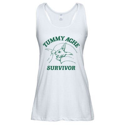 Tummy Ache Survivor Tummy Ache Ladies Essential Flowy Tank