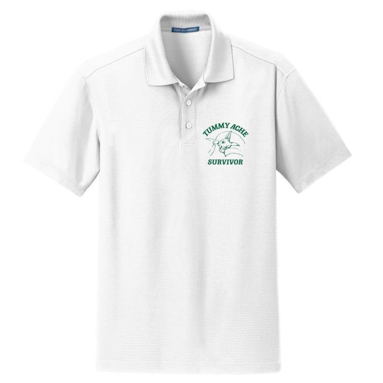 Tummy Ache Survivor Tummy Ache Dry Zone Grid Polo