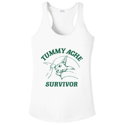 Tummy Ache Survivor Tummy Ache Ladies PosiCharge Competitor Racerback Tank