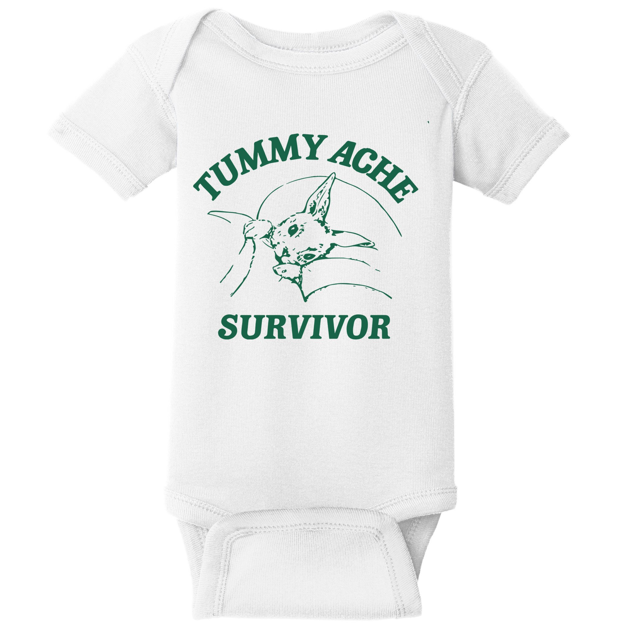 Tummy Ache Survivor Tummy Ache Baby Bodysuit