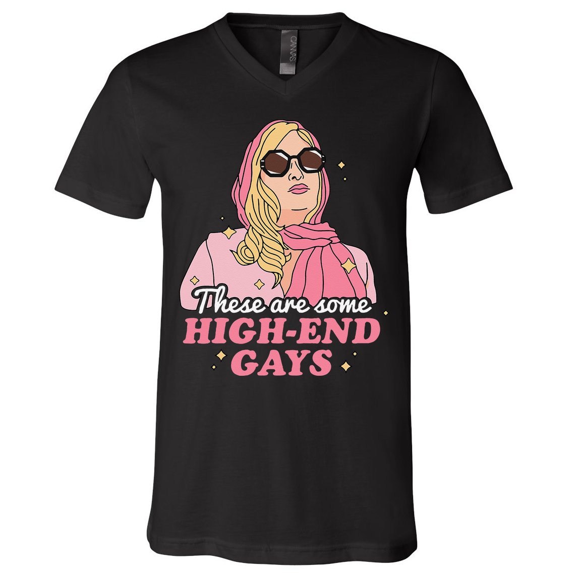 These Are Some High End Gays LGBT V-Neck T-Shirt