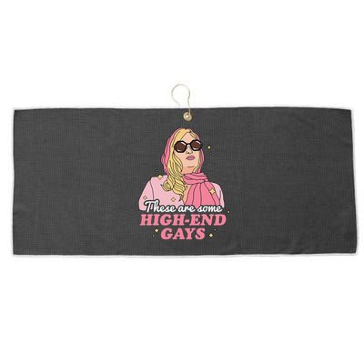 These Are Some High End Gays LGBT Large Microfiber Waffle Golf Towel