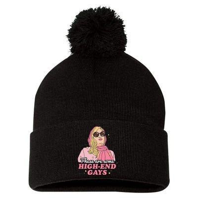 These Are Some High End Gays LGBT Pom Pom 12in Knit Beanie