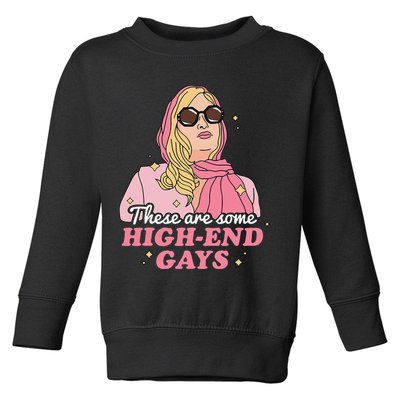 These Are Some High End Gays LGBT Toddler Sweatshirt