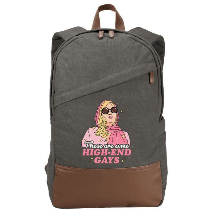 These Are Some High End Gays LGBT Cotton Canvas Backpack