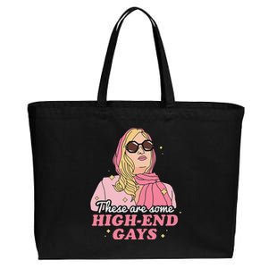 These Are Some High End Gays LGBT Cotton Canvas Jumbo Tote