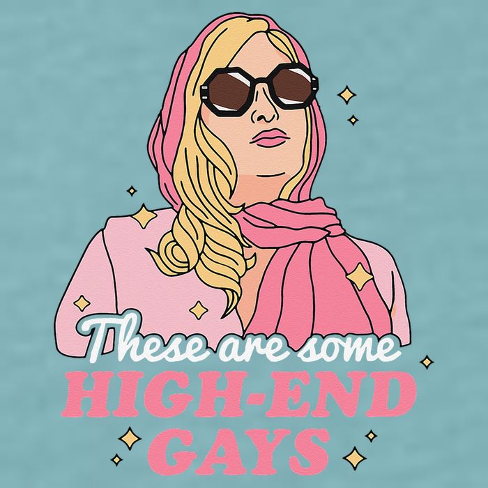 These Are Some High End Gays LGBT Sueded Cloud Jersey T-Shirt