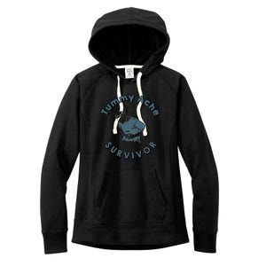 Tummy Ache Survivor Funny Tummy Ache Joke Women's Fleece Hoodie